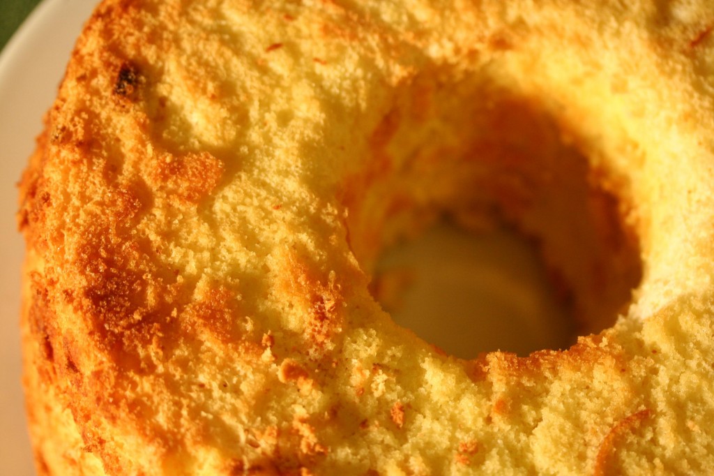 Orange Chiffon Cake - Closeup