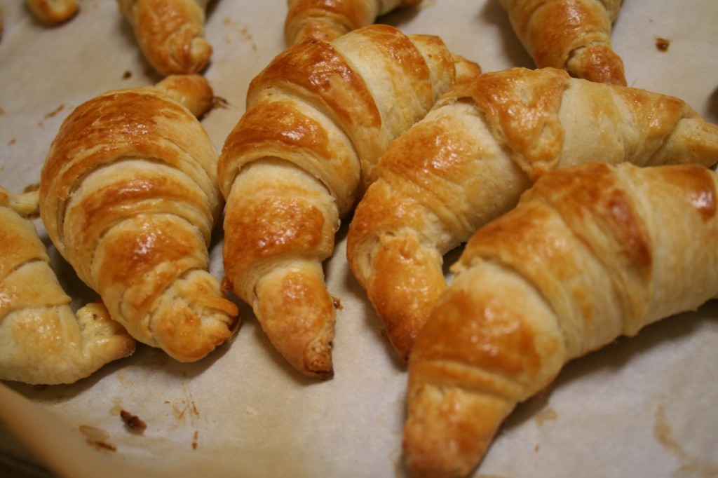 Croisants out of the oven