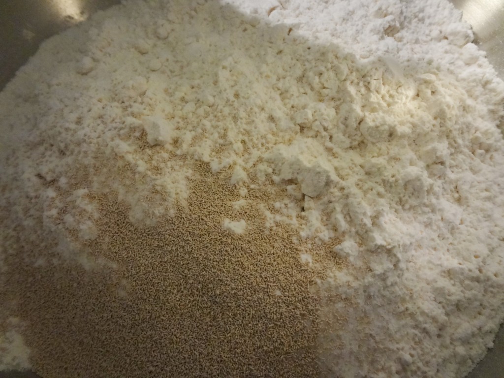 dry ingredients spent grain beer bread