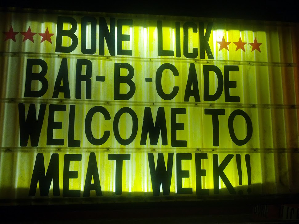 Bone Lick BBQ - Meat Week 2013