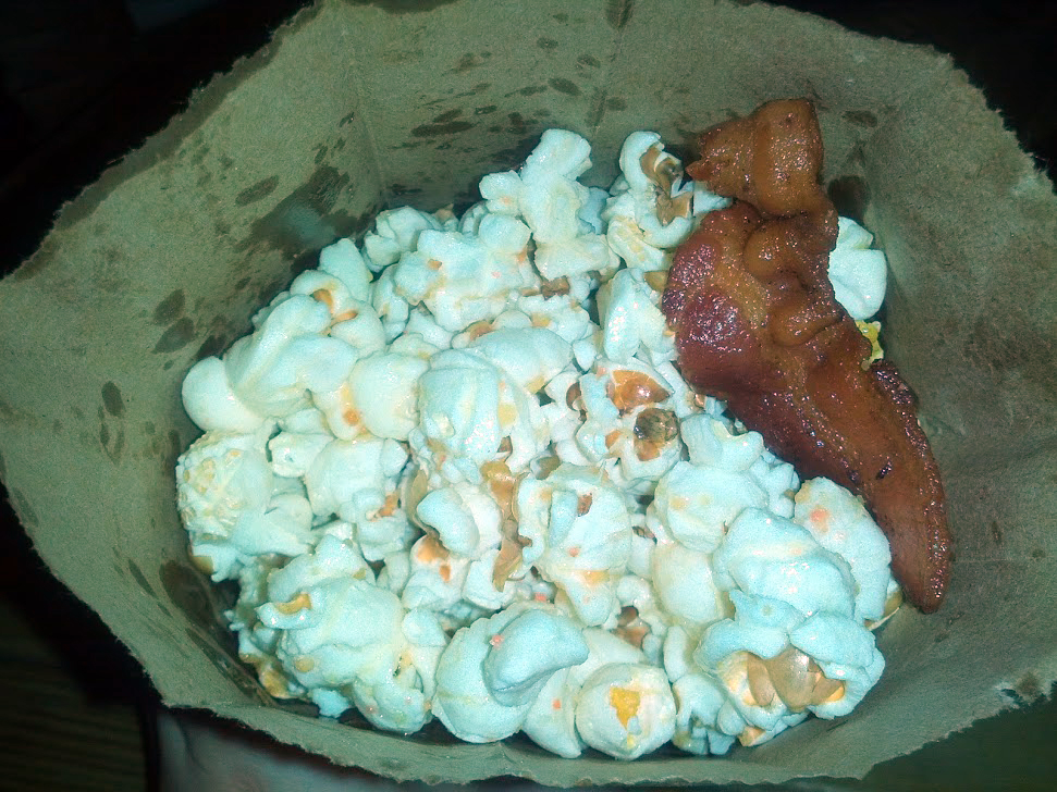 Bacon and truffle popcorn