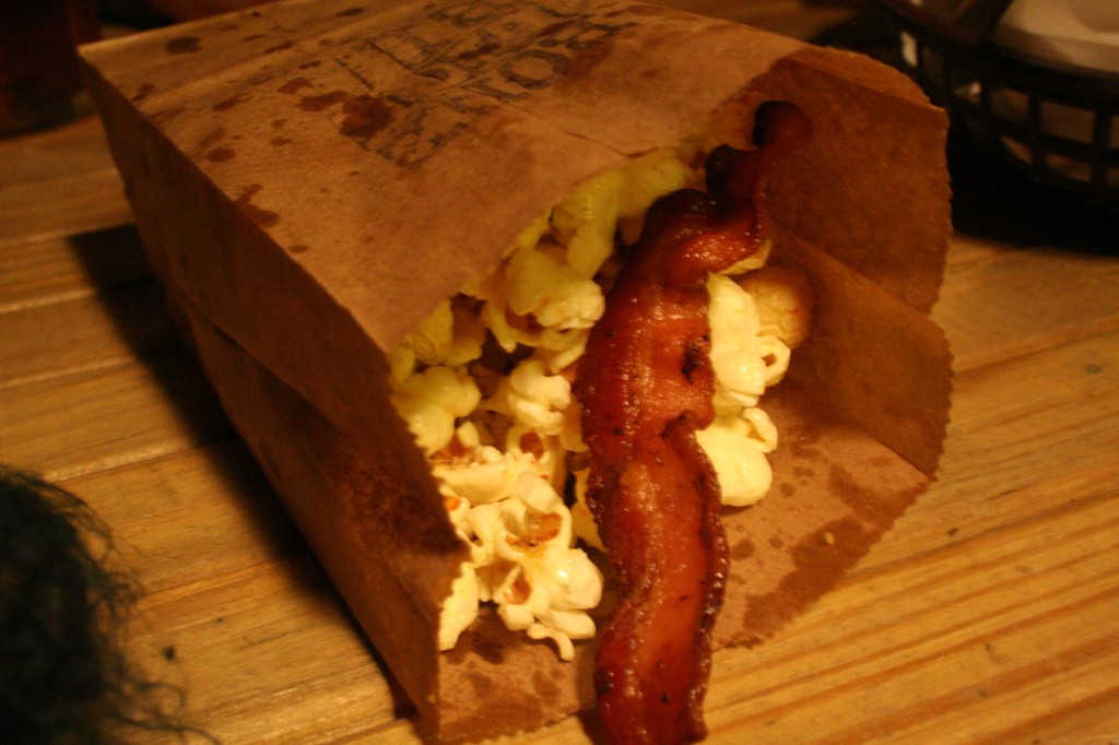 Oh god Bacon-Truffle Popcorn