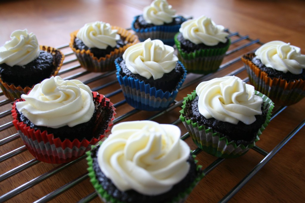 Devil's Food Cupcakes with Buttercream Frosting