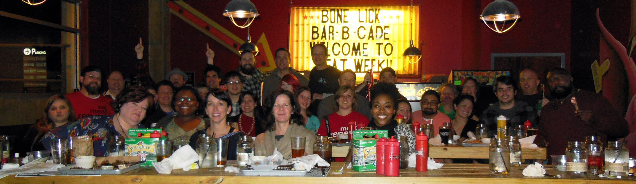 Meat Week Atlanta's Group shot at Bone Lick BBQ