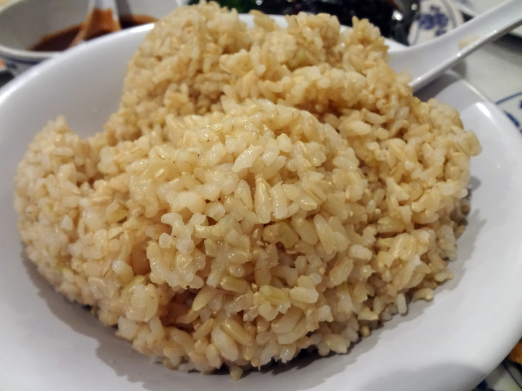 Tasty brown rice at Harmony