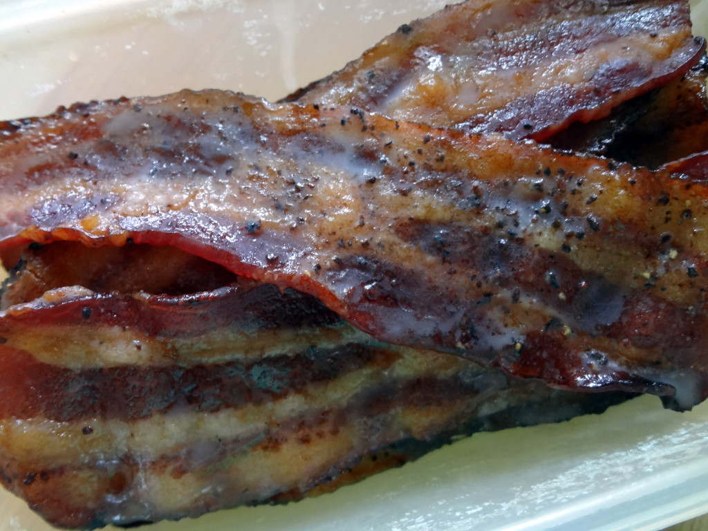 Candied bacon from the fridge