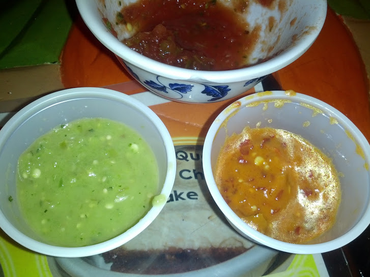 Extra salsas from the El Norteño salsa bar