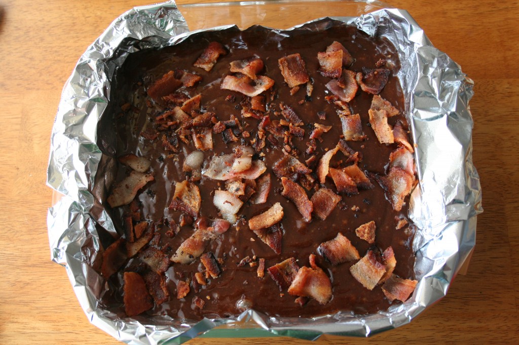 Brownie Batter with Bacon