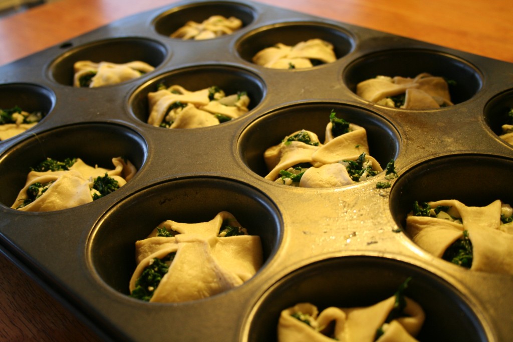Folded Spinach Puffs