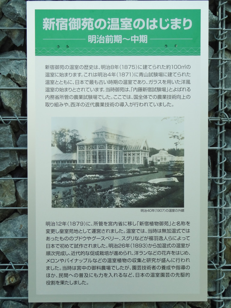 The History of Shinjuku Gyoen greenhouse