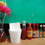 Our table decor and sauces