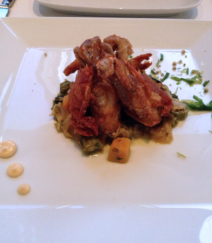 Fried soft-shell crab