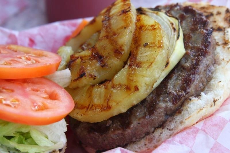Grilled Pineapple Burger