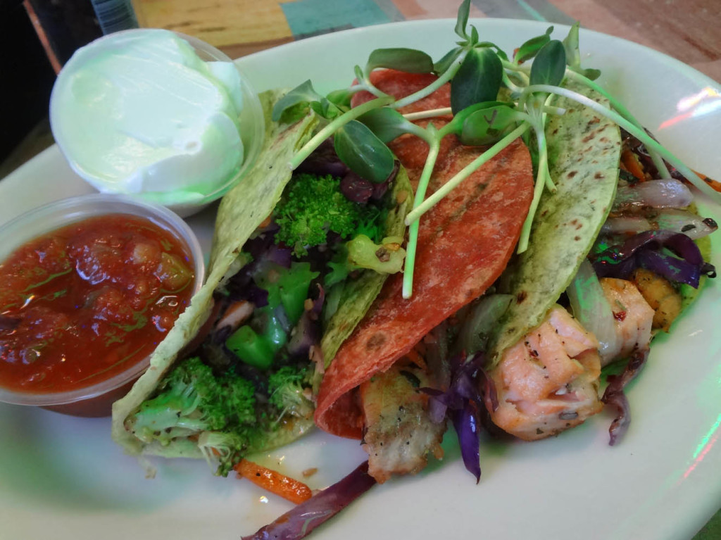 Spicy fish tacos