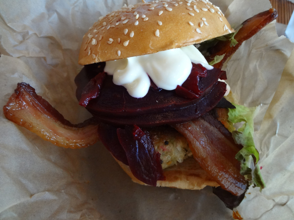 Farm Burger's No. 2 with bacon