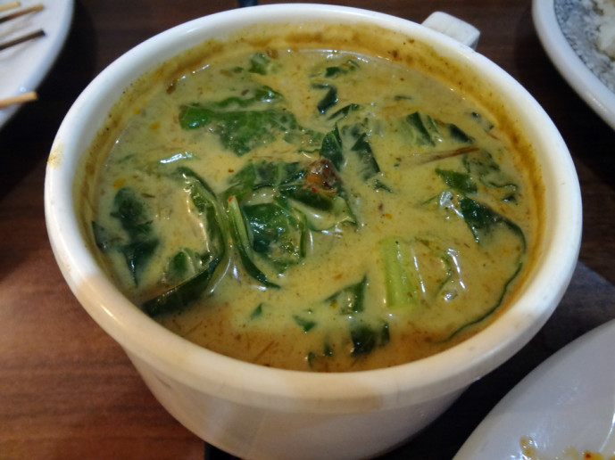 This delicious soup came with our nasi padang