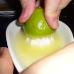 Fresh lime shochu sour