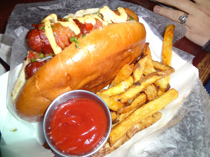 Sonoran hot dog(s) from Big Tex Decatur