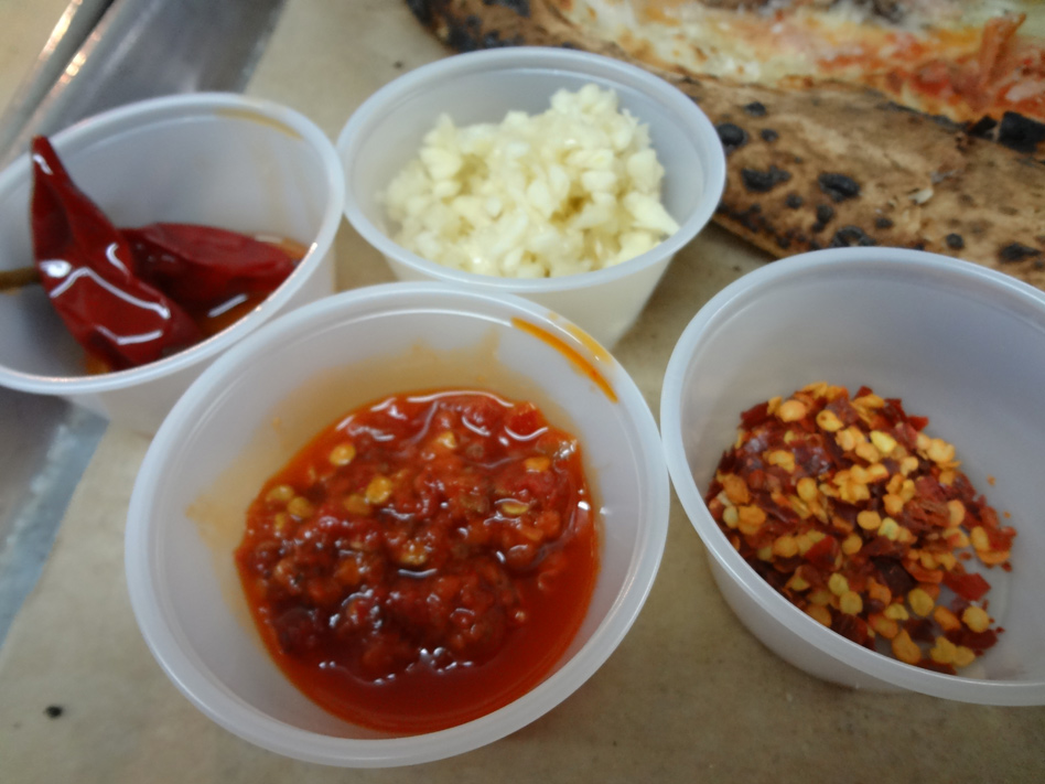 Antico Pizza self-serve toppings