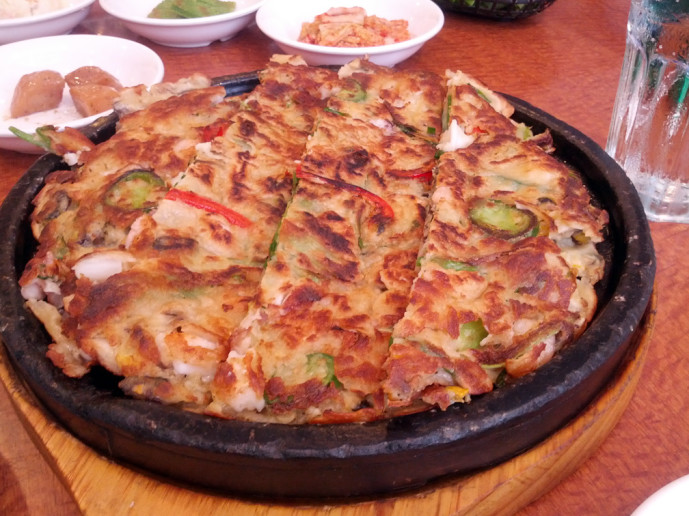 Han Il Kwan seafood pancake