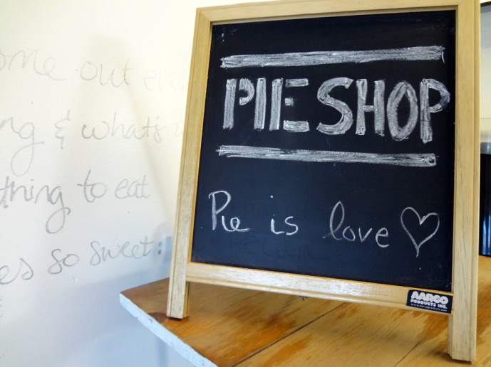 Pie Shop interior decor