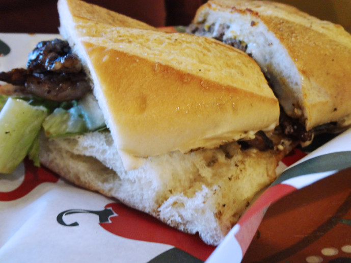 Rib eye sandwich from La Costilla Grill