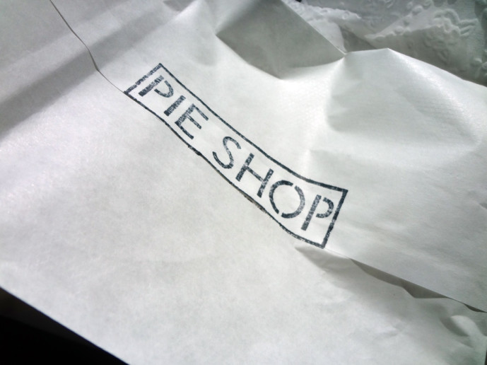 To-go packaging from the Pie Shop