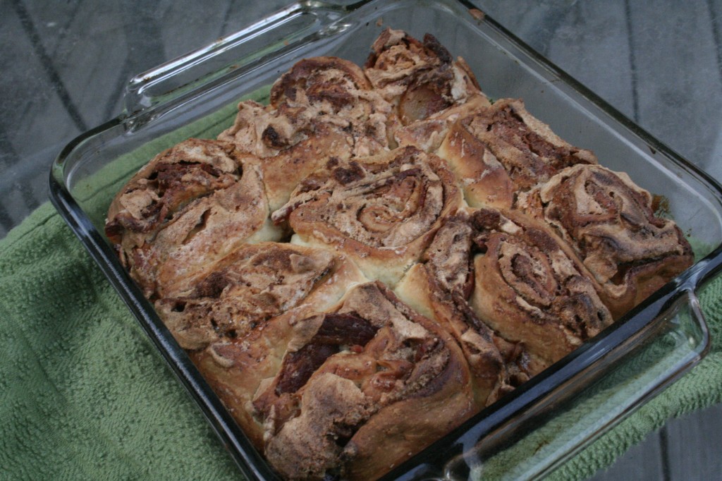 Completed Bacon Cinnamon Rolls