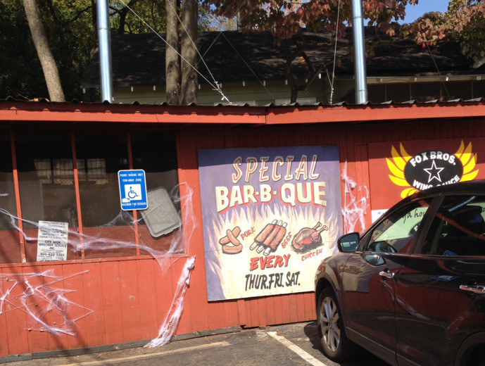 Fox Bros BBQ in Candler Park near Little Five Points