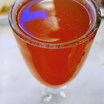 A fruity cocktail