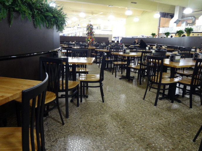 Buford highway Farmers Market FOod Court seating area