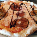 Lat Tagliatella's vegetarian eggplant pizza
