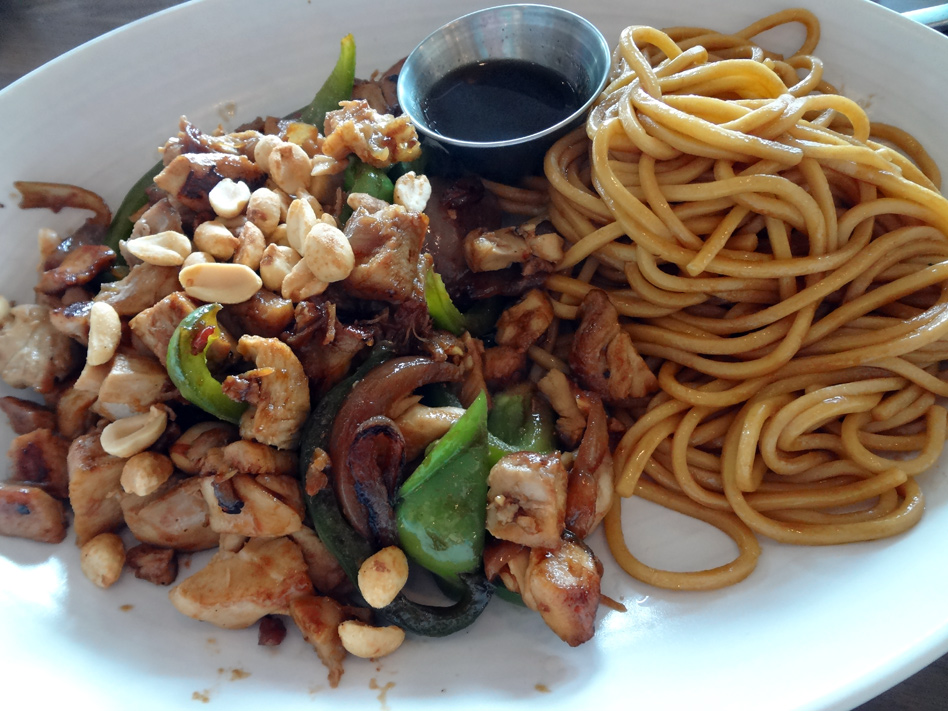 Kung Pao Chicken with Lo Mein