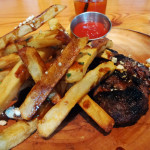 juicy lucy burger & thrice cooked fries
