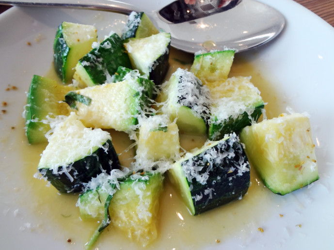 summer squash - fennel | parmesan | basil