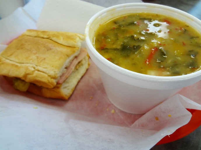 Lunch Special: Half cuban and Galician soup
