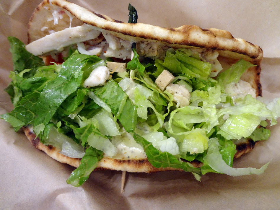 Baja chicken flatbread from Tropical Smoothie Cafe