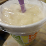 Peanut butter shake from Tropical Smoothie Cafe