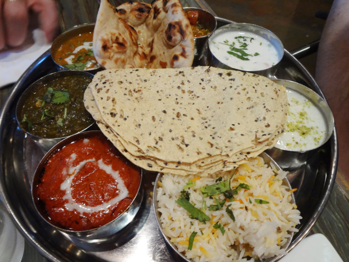 Dinner thali of the day