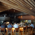 Thirteen pies interior and pizza oven
