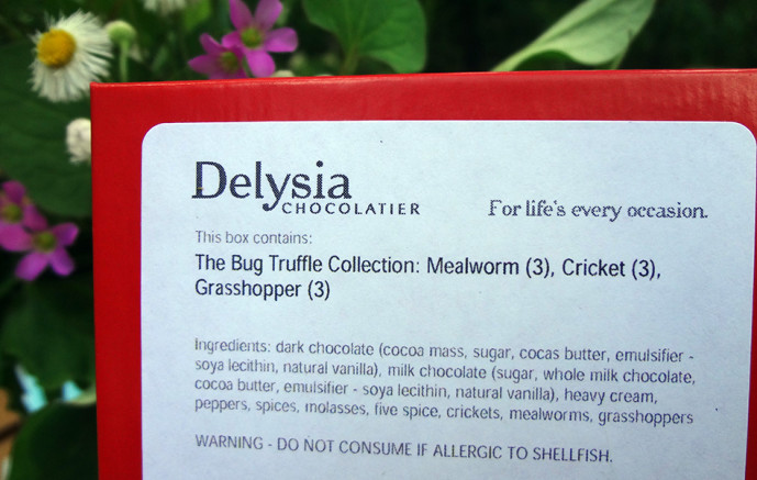Delysia insect truffle ingredients list