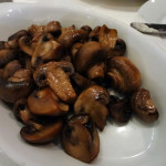 Confit mushrooms side dish