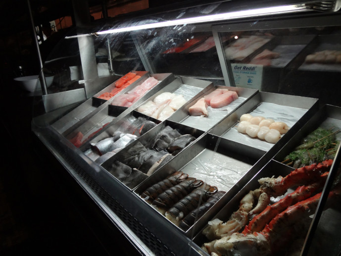 C&S Seafood seafood display