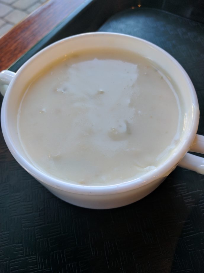 Salad Express cup of clam chowder